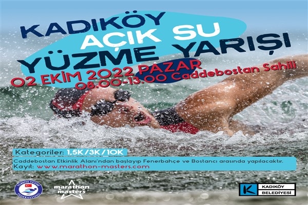 Kadıköy'de açık su yüzme yarışı