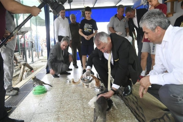Başkan Karalar'dan Sokak Hayvanları Bakımevi'ne ziyaret