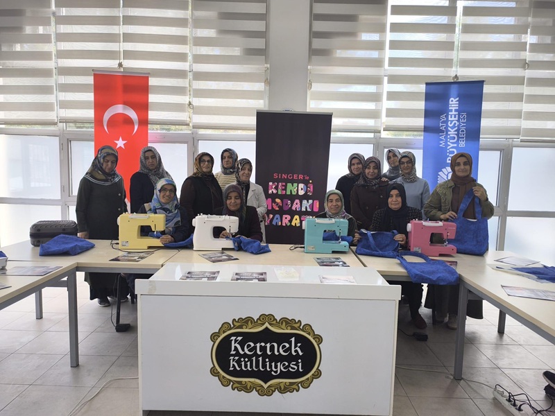 Malatya Büyükşehir Belediyesinden Kadınlara Yönelik Dikiş Atölyesi